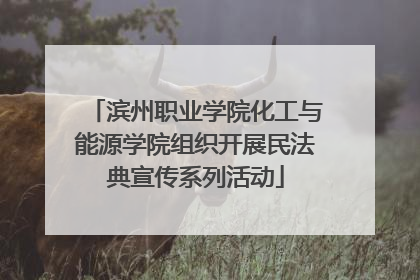 滨州职业学院化工与能源学院组织开展民法典宣传系列活动