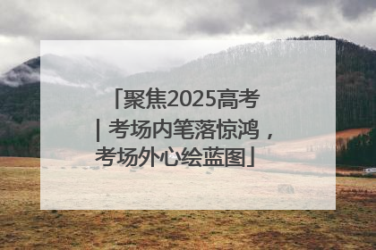 聚焦2025高考｜考场内笔落惊鸿，考场外心绘蓝图