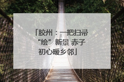 胶州：一把扫帚“绘”新景 赤子初心暖乡邻