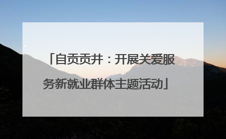 自贡贡井：开展关爱服务新就业群体主题活动