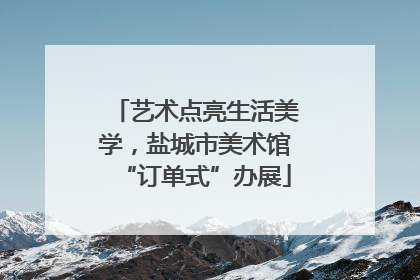 艺术点亮生活美学，盐城市美术馆“订单式”办展