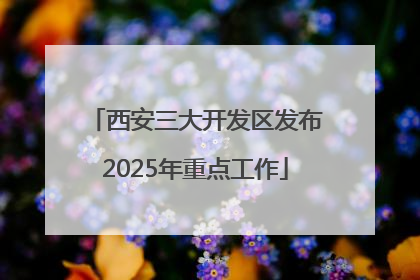 西安三大开发区发布2025年重点工作