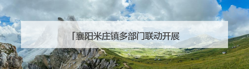 襄阳米庄镇多部门联动开展青少年药物滥用防范宣传