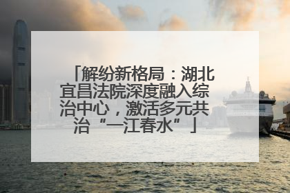 解纷新格局：湖北宜昌法院深度融入综治中心，激活多元共治“一江春水”