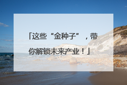 这些“金种子”，带你解锁未来产业！