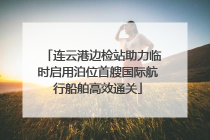 连云港边检站助力临时启用泊位首艘国际航行船舶高效通关