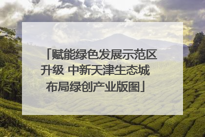 赋能绿色发展示范区升级 中新天津生态城布局绿创产业版图