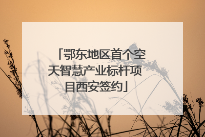 鄂东地区首个空天智慧产业标杆项目西安签约