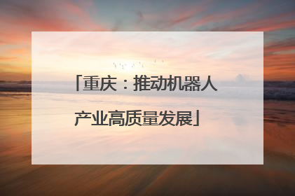 重庆：推动机器人产业高质量发展