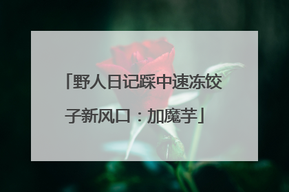 野人日记踩中速冻饺子新风口：加魔芋