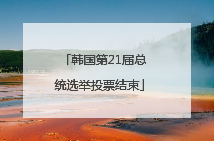 韩国第21届总统选举投票结束