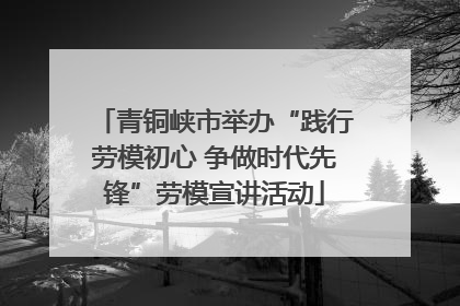 青铜峡市举办“践行劳模初心 争做时代先锋”劳模宣讲活动