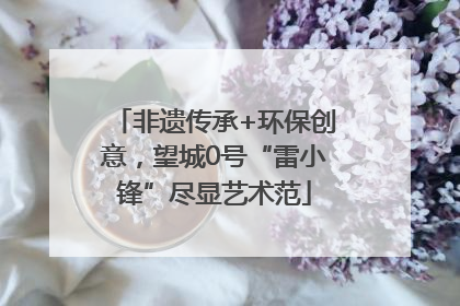 非遗传承+环保创意，望城0号“雷小锋”尽显艺术范