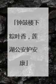 钟鼓楼下粽叶香，莲湖公安护安康