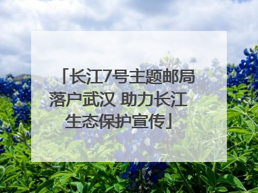 长江7号主题邮局落户武汉 助力长江生态保护宣传