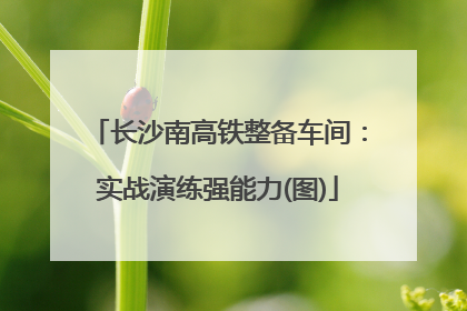 长沙南高铁整备车间：实战演练强能力(图)
