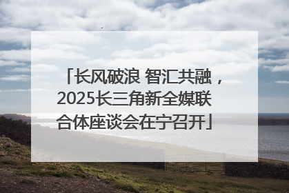 长风破浪 智汇共融，2025长三角新全媒联合体座谈会在宁召开