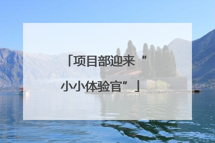 项目部迎来“小小体验官”