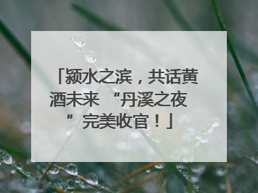 颍水之滨，共话黄酒未来 “丹溪之夜”完美收官！
