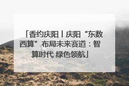 香约庆阳丨庆阳“东数西算”布局未来赛道：智算时代 绿色领航