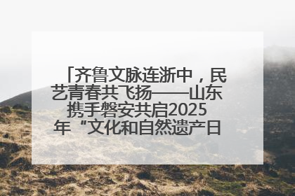 齐鲁文脉连浙中，民艺青春共飞扬——山东携手磐安共启2025年“文化和自然遗产日”系列活动