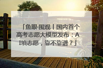 鱼眼·围观丨国内首个高考志愿大模型发布：AI填志愿，靠不靠谱？