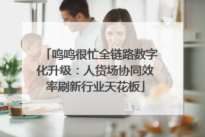鸣鸣很忙全链路数字化升级：人货场协同效率刷新行业天花板