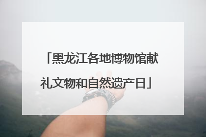 黑龙江各地博物馆献礼文物和自然遗产日
