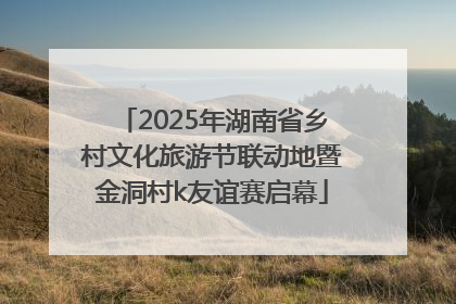 2025年湖南省乡村文化旅游节联动地暨金洞村k友谊赛启幕