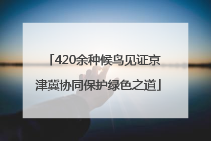 420余种候鸟见证京津冀协同保护绿色之道