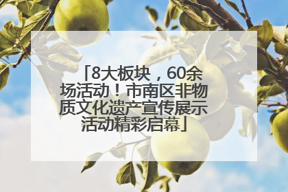 8大板块，60余场活动！市南区非物质文化遗产宣传展示活动精彩启幕