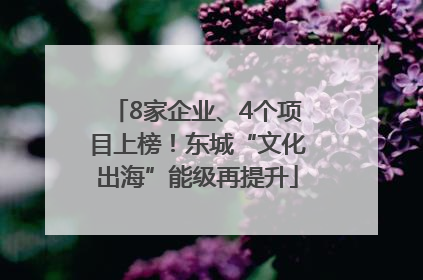 8家企业、4个项目上榜！东城“文化出海”能级再提升