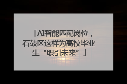 AI智能匹配岗位，石鼓区这样为高校毕业生“职引未来”
