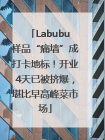 Labubu样品“痛墙”成打卡地标！开业4天已被挤爆，堪比早高峰菜市场